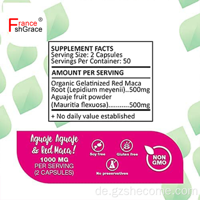 Maca Supplement Brustverbesserungskapseln